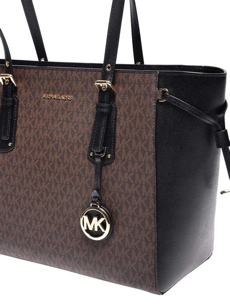 michael kors leather book bag|Michael Kors tote bag black.